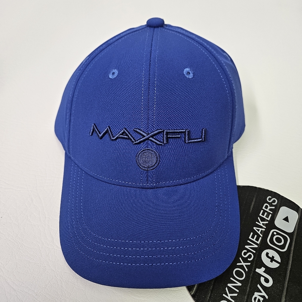 Maxfli Tech Cap Royal Blue Golf Hat Strap Back One Size Fits Most